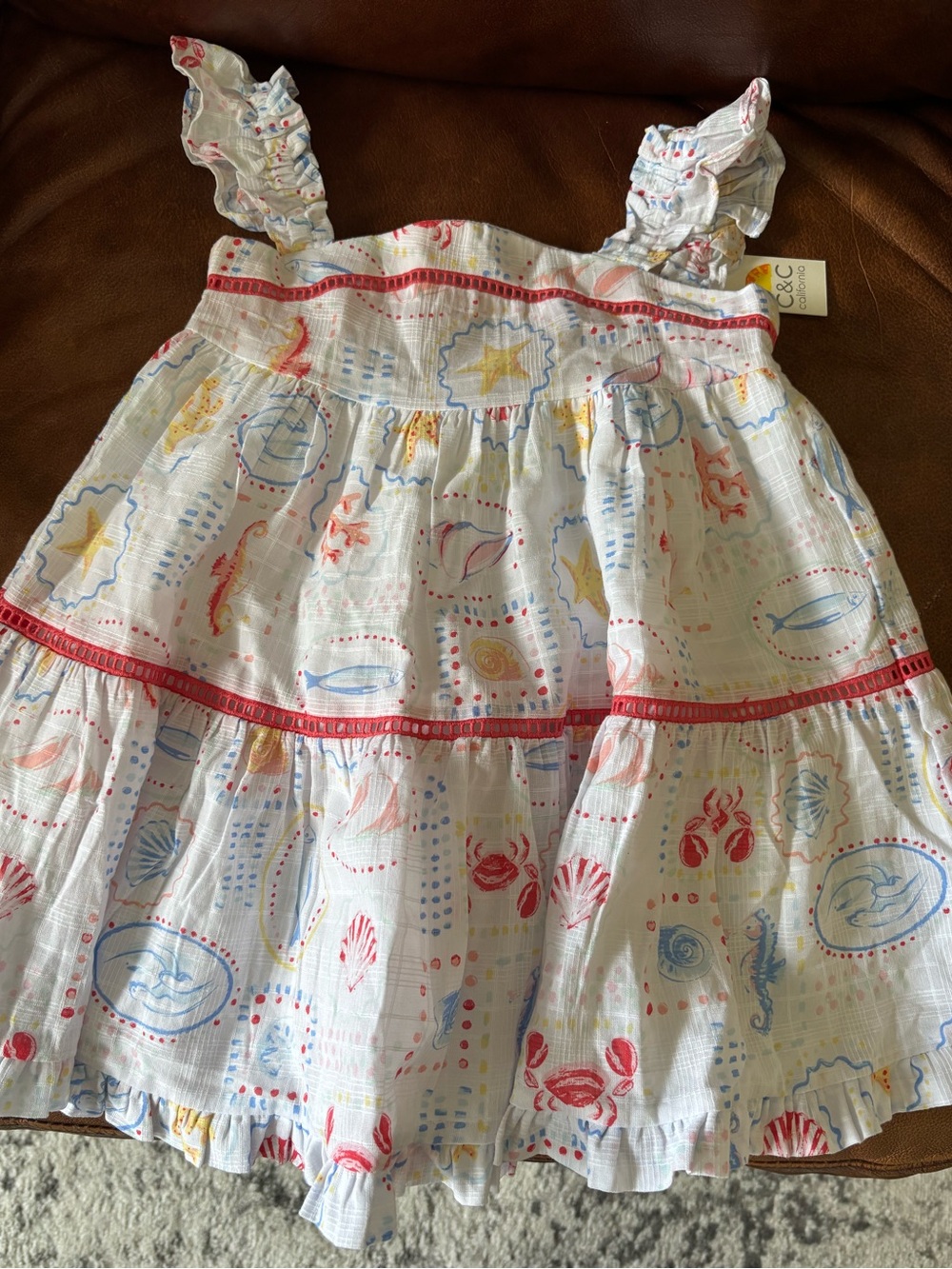 NWT Toddler Girls Sea Theme Dress